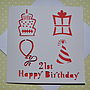 Laser Cut Special Age Birthday Card, thumbnail 4 of 4