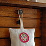 Embroidered Linen Lavender Bag, thumbnail 4 of 5