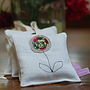 Embroidered Linen Lavender Bag, thumbnail 1 of 5