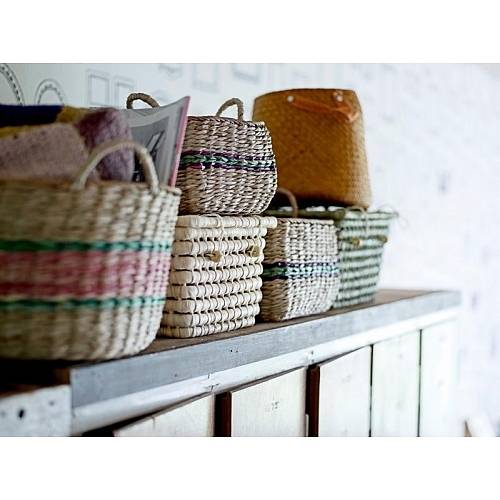 Set Of Three Woven Storage Baskets By Boxwood
