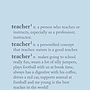 Personalised Teacher Dictionary Print, thumbnail 5 of 6