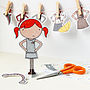 Clara Paper Doll Winter Outfits Card, thumbnail 4 of 12