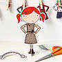 Clara Paper Doll Winter Outfits Card, thumbnail 7 of 12