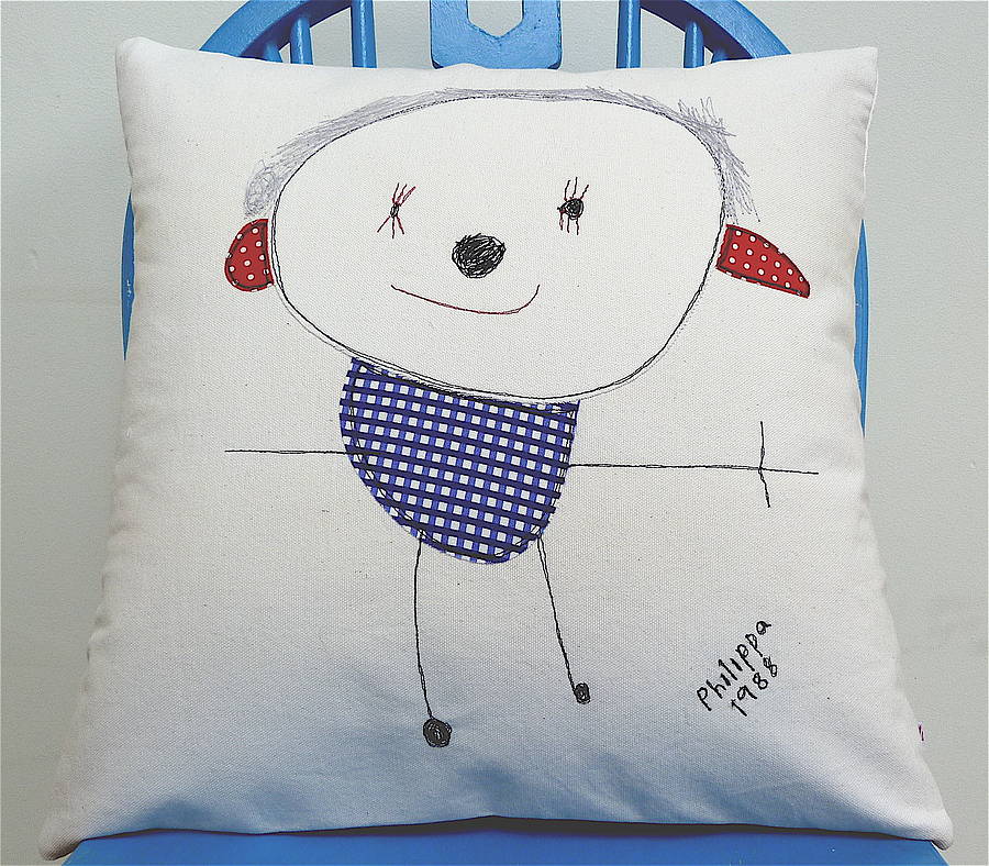 Your Child's Drawing On A Cushion, 1 of 12