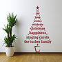 Personalised Christmas Tree Wall Sticker, thumbnail 5 of 6