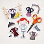 Clara Paper Doll Winter Outfits Card, thumbnail 6 of 12