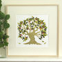 Personalised Wedding Tree Embroidered Artwork, thumbnail 1 of 5