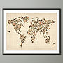 Cats World Map Art Print, thumbnail 2 of 3