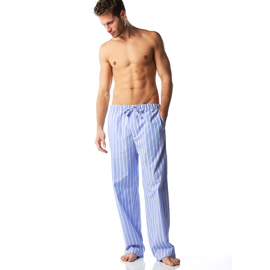 2 Pack Mens Pyjama Bottoms Pajama Pants Lounge PJ Trousers Cotton Checked  Woven | eBay