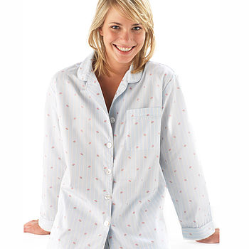 pyjamas stripe flower ladies notonthehighstreet reg leg