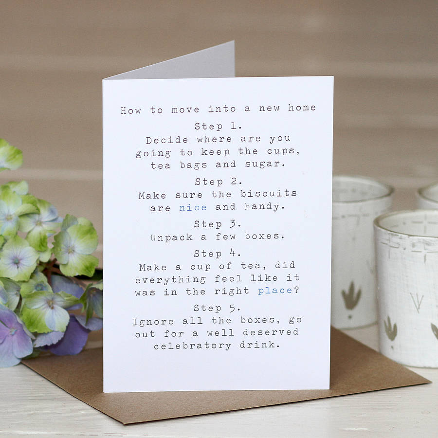 Nice Place New Home Card By Slice Of Pie Designs Notonthehighstreet Com