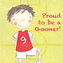 Arsenal Footballer Print, thumbnail 8 of 9
