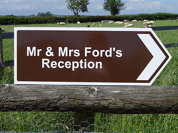 Personalised Wedding Sign, 3 of 7