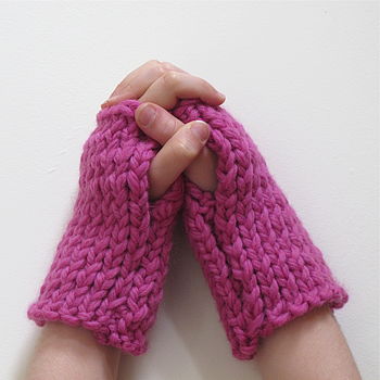 Knit Your Own Wrist Warmers Kit, 5 of 5