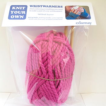 Knit Your Own Wrist Warmers Kit, 2 of 5