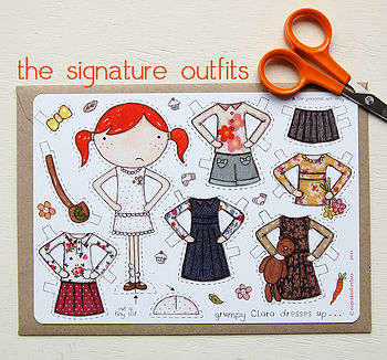 Clara Paper Doll Signature Outfits Card, 6 of 12