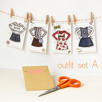 Clara Paper Doll Winter Outfits Card, 10 of 12