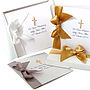 Gold Plated Cross Personalised Boxed Christening Card, thumbnail 2 of 6