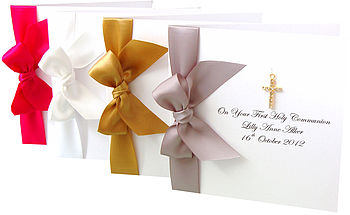 Gold Plated Cross Personalised Boxed Christening Card, 3 of 6