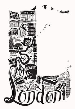 Best Of London Screen Print, 4 of 4