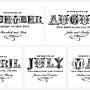 Personalised Decorative Date Print, thumbnail 3 of 4