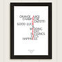 Personalised Typography Word For Word Print, thumbnail 6 of 7