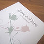 Thistle And Rose Save The Date Card, thumbnail 4 of 6