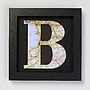 Personalised Map Letter Birthday Framed Print, thumbnail 3 of 8