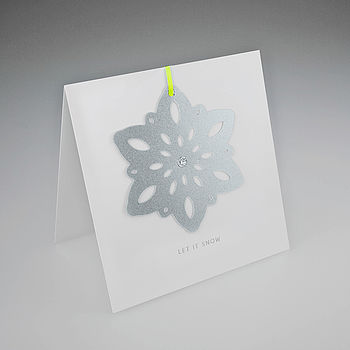 Snowflake Christmas Card, 2 of 7