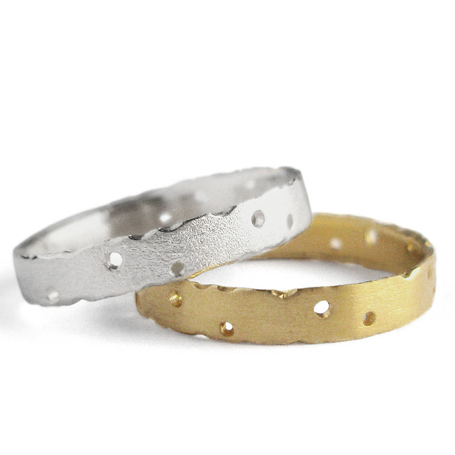 9Ct Gold And Silver Ring Set, 1 of 3