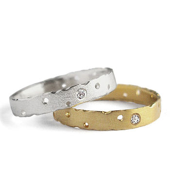 9Ct Gold And Silver Ring Set, 2 of 3
