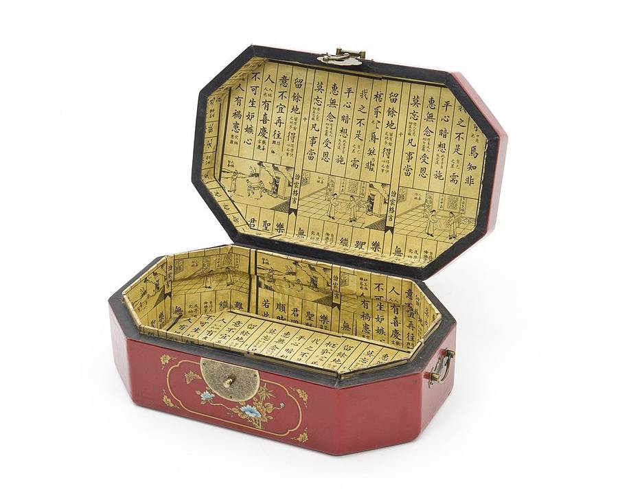 Red Octagonal Jewellery Box By Orchid