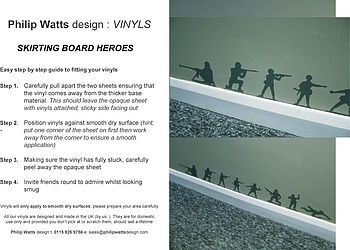 Skirting Board Heroes Wall Stickers, 5 of 5