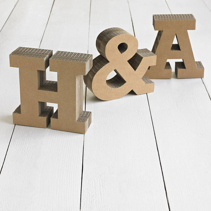 Chunky Cardboard Letters, 1 of 5