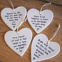 Porcelain Heart Hanging Decoration, thumbnail 1 of 6