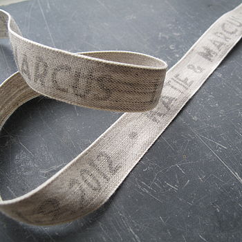 Personalised Linen Ribbon, 3 of 7