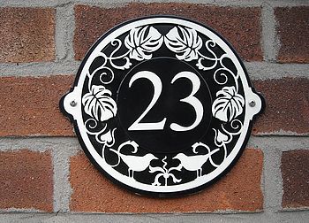 Art Nouveau House Number Plate, 2 of 5