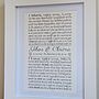 Personalised Wedding Vows Print, thumbnail 2 of 4