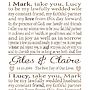 Personalised Wedding Vows Print, thumbnail 3 of 4