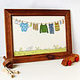 Personalised Children's Blue Washing Line Print, thumbnail 8 of 9