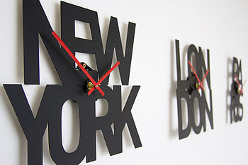 Paris - Typographic City Clock, 5 of 6