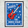 Personalised 'Rock Star' Print, thumbnail 2 of 5