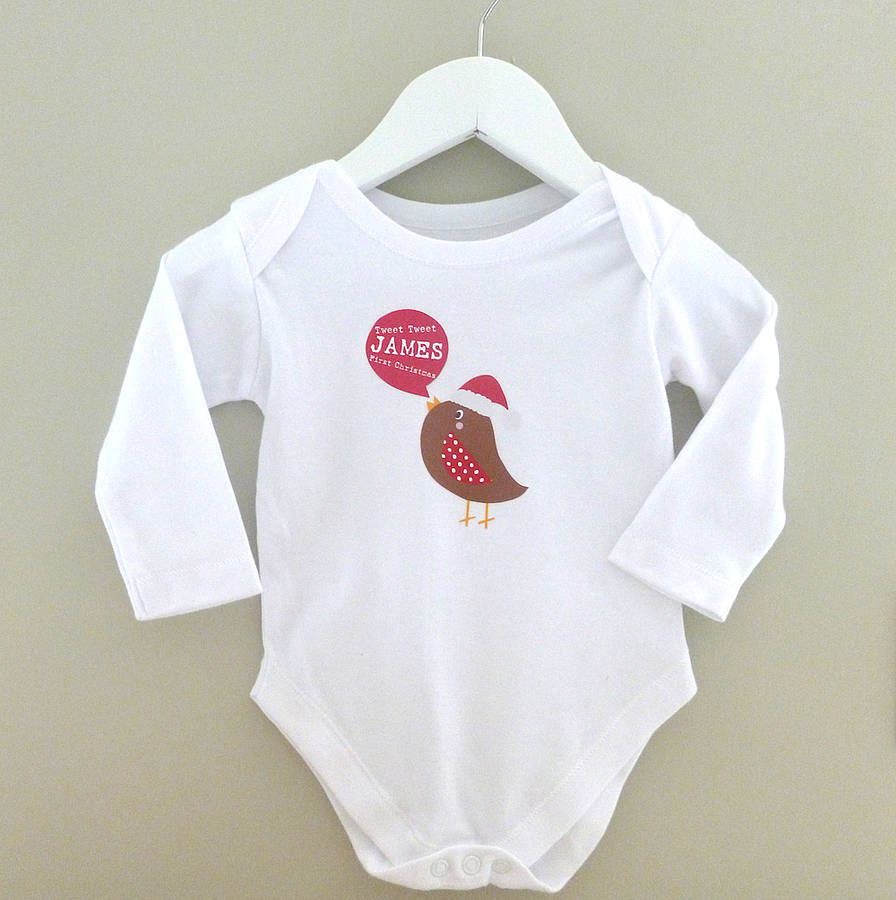 Baby's First Christmas Baby Grow Gift Set By TillieMint ...