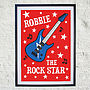 Personalised 'Rock Star' Print, thumbnail 3 of 5