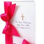 24k Gold Plated Cross Personalised Christening Card Lg, thumbnail 4 of 8