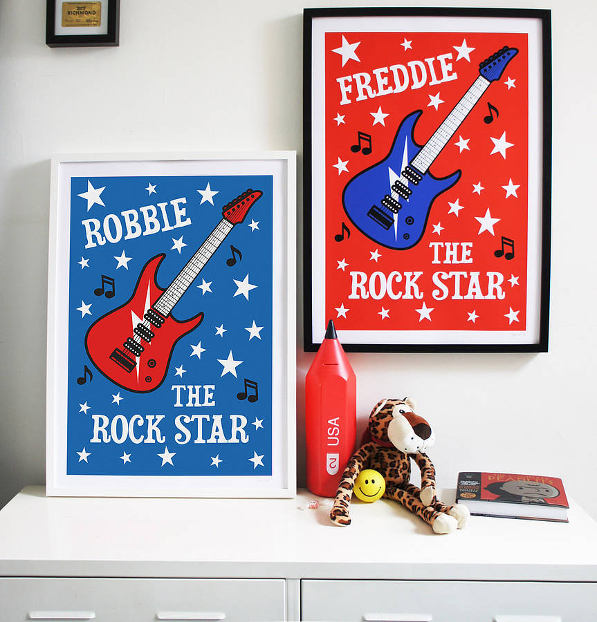 Personalised 'Rock Star' Print, 1 of 5