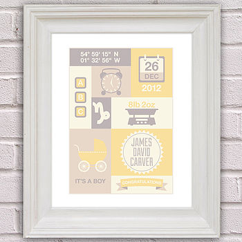 Personalised New Baby Print, 3 of 5