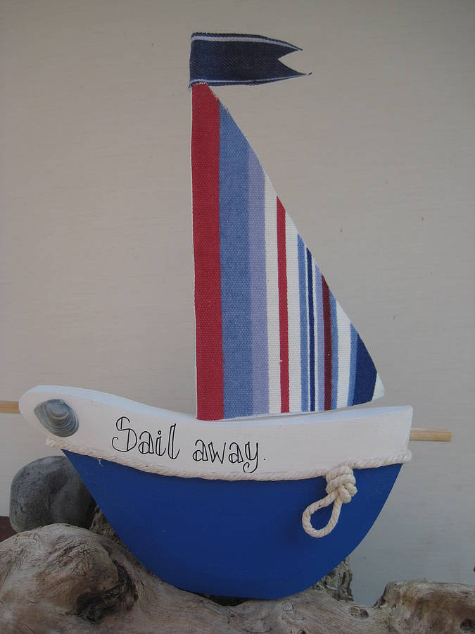 Personalised Wooden Sailing Boat, 1 of 3