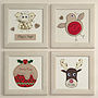 Personalised Christmas Embroidered Framed Artwork, thumbnail 1 of 3