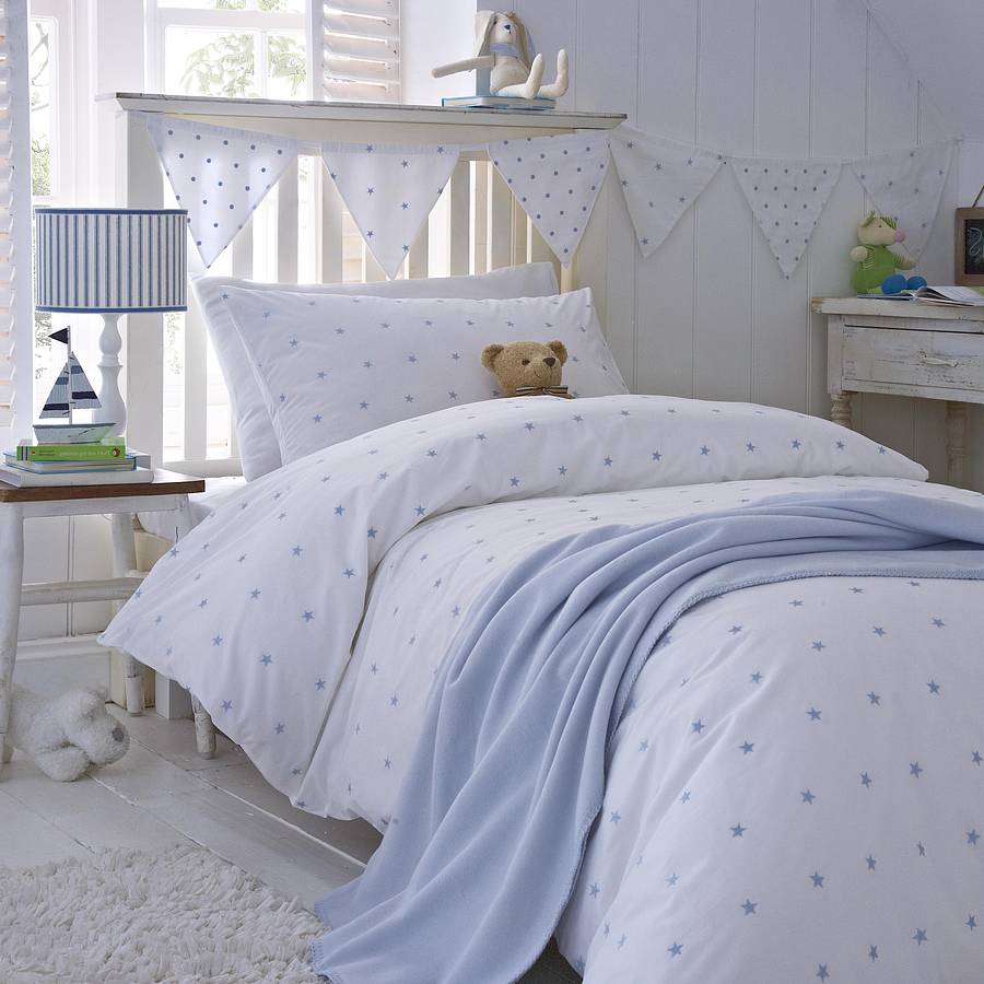 Pink Stars Duvet Cover By The Fine Cotton Company ...